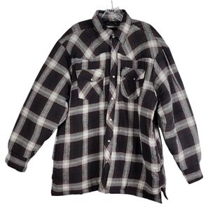 Canyon Guide Outfitters Mens Flannel Shacket XL Quilted Plaid Chore Gorpcore 90s